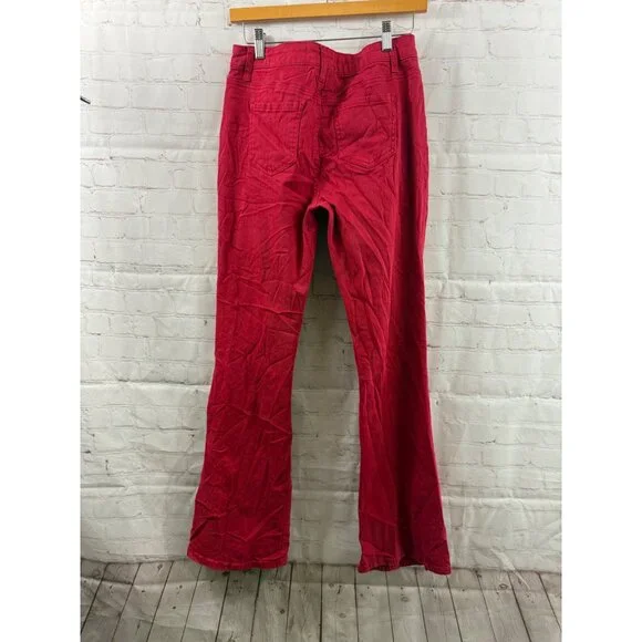 Cato Denim Jeans Womens Size 4 Red Straight Bootcut Casual Western Streetwear - Picture 2 of 6